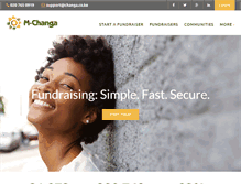 Tablet Screenshot of changa.co.ke